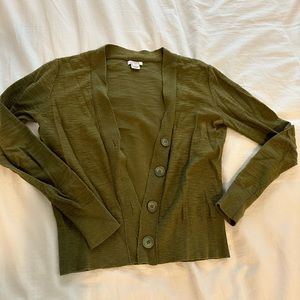 J.Crew Green Cardigan